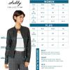Sebby Collection Women’s Faux Leather Jacket with Moto Details and Front Zip Pockets(Black)