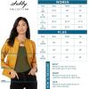 Sebby Collection Women’s Faux Leather Jacket with Moto Details and Front Zip Pockets(Yellow)
