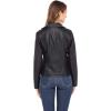 Sebby Collection Women’s Jackets Faux Leather Moto Biker Jacket