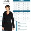 Sebby Collection Women’s Soft Shell Trench Coat with Detachable Hood(Black)