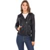 Sebby Collection Women’s Jackets Faux Leather Moto Biker Jacket