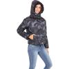 Sebby Collection Women’s Puffer Jacket Reversible to Cozy Faux Fur with Hood